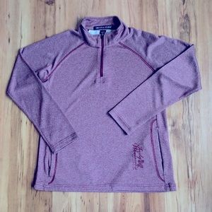 Indy Half Marathon 1/4 Zip Shirt Red Active Womens